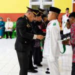 Kapolsek dan Danramil Patani Ikut Kukuhkan Paskibraka Kecamatan Patani
